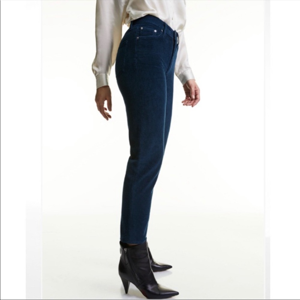 Aritzia blue denim forum corduroy pants